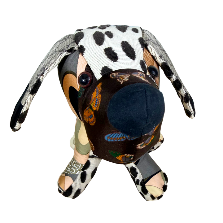 GG Abstract Vintage Silk Scarf Loyal Puppy