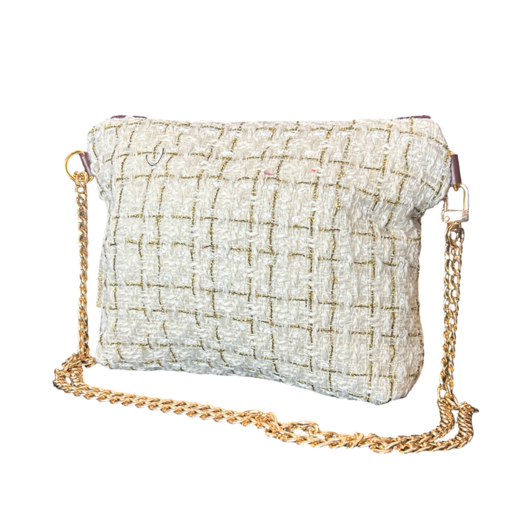 CC Logo Gold Coins Vintage Scarf Crossbody Bag