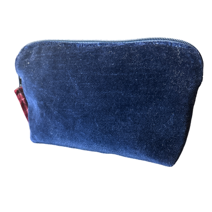 GG Logo Blooms Blue Vintage Silk Scarf Beauty Bag
