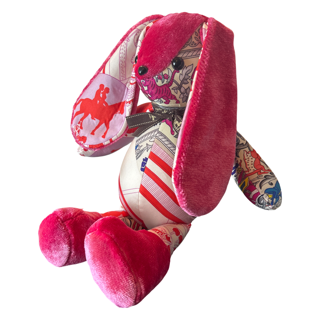 Vintage Hermès Scarf Patchwork Bunny at Vintage Luxe Up