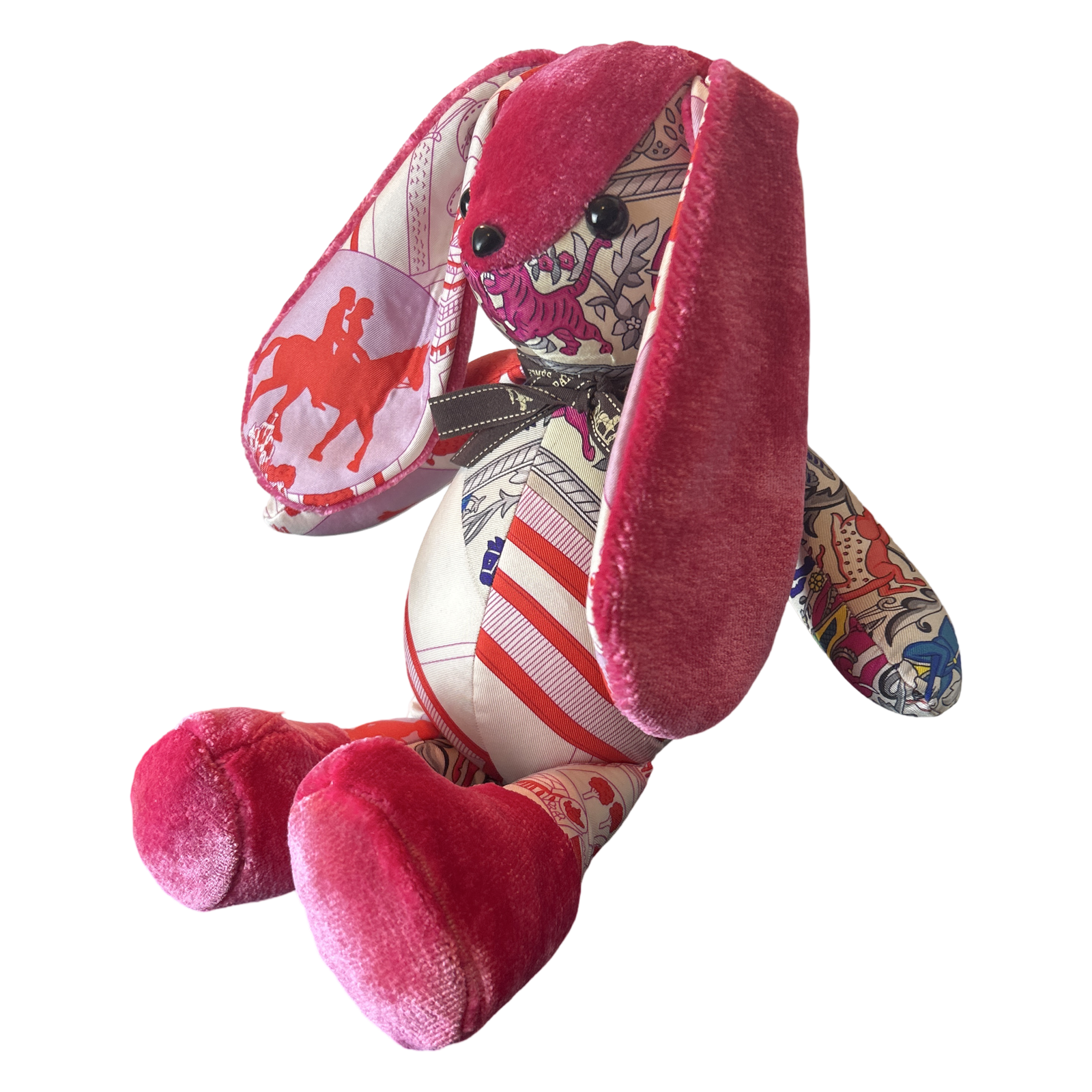 Vintage Hermès Scarf Patchwork Bunny at Vintage Luxe Up