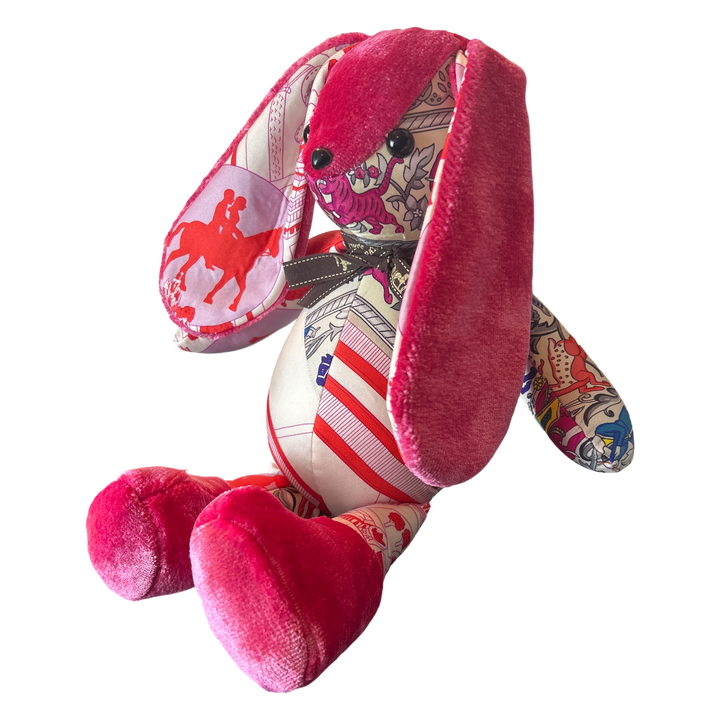 Vintage Hermès Scarf Patchwork Bunny at Vintage Luxe Up