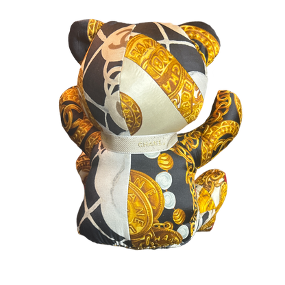 CC Vintage Silk Scarf Tender Teddy Bear
