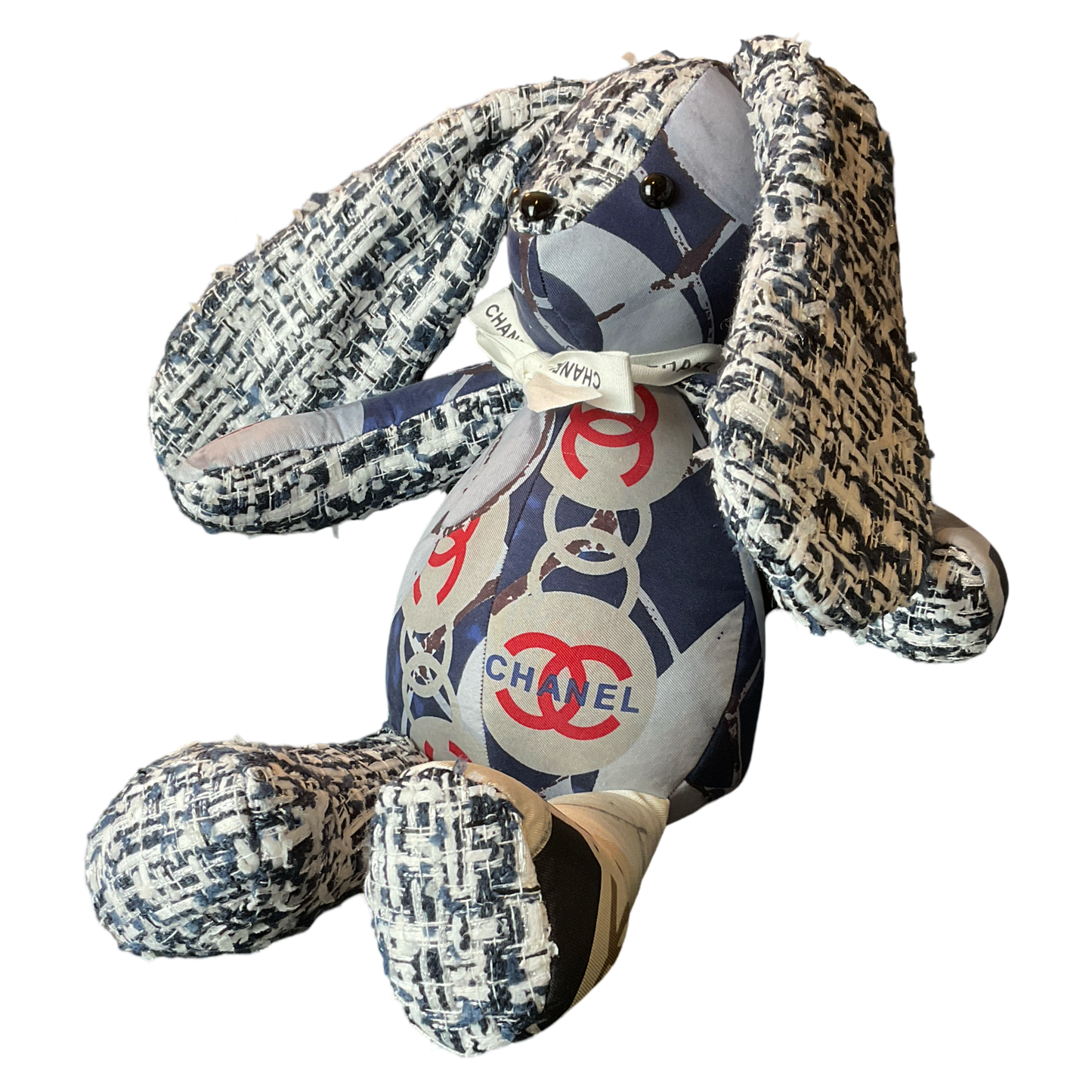Chanel CC Logo Scarf Bunny at Vintage Luxe Up