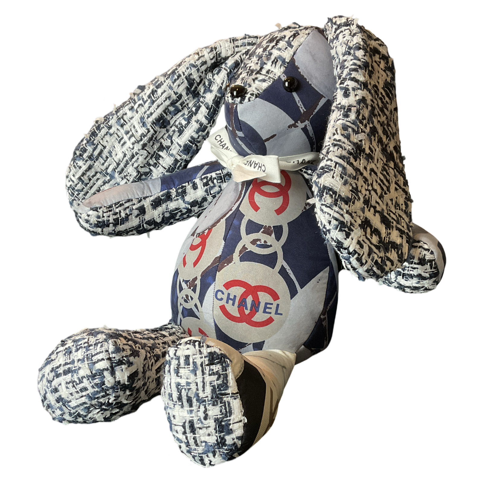 Chanel CC Logo Scarf Bunny at Vintage Luxe Up