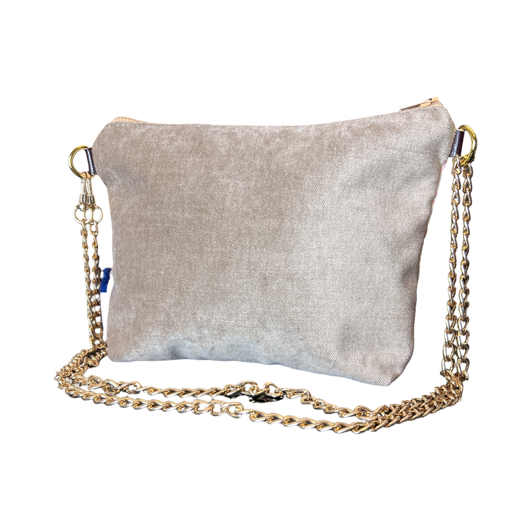 LV Malle Monogram Vintage Silk Scarf Crossbody Bag