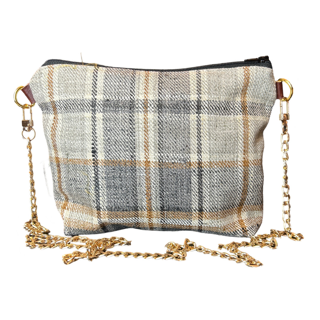 Couvertures et Tenues du Jour Blue Vintage Scarf Crossbody Bag
