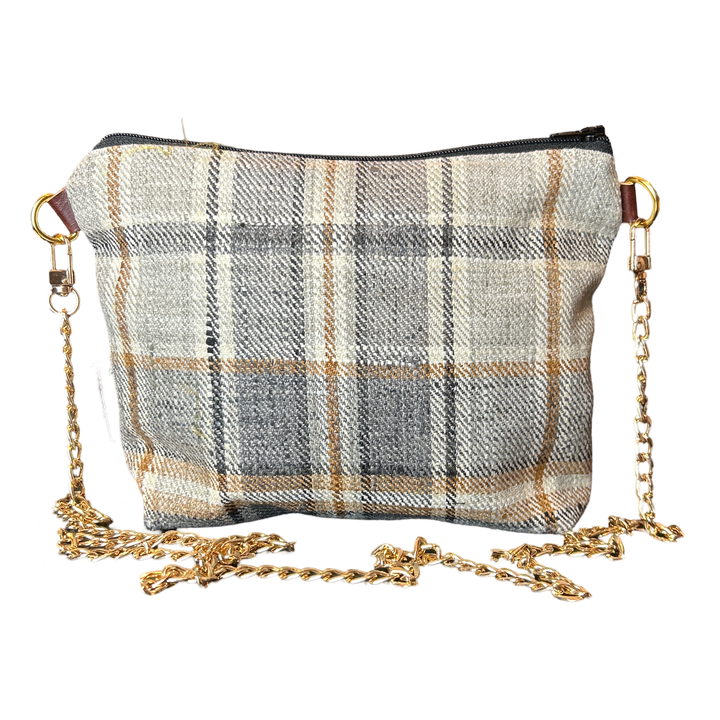 Couvertures et Tenues du Jour Blue Vintage Scarf Crossbody Bag