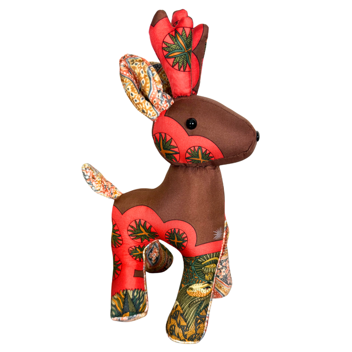 Roy Soleil Vintage Silk Scarf Guide Reindeer