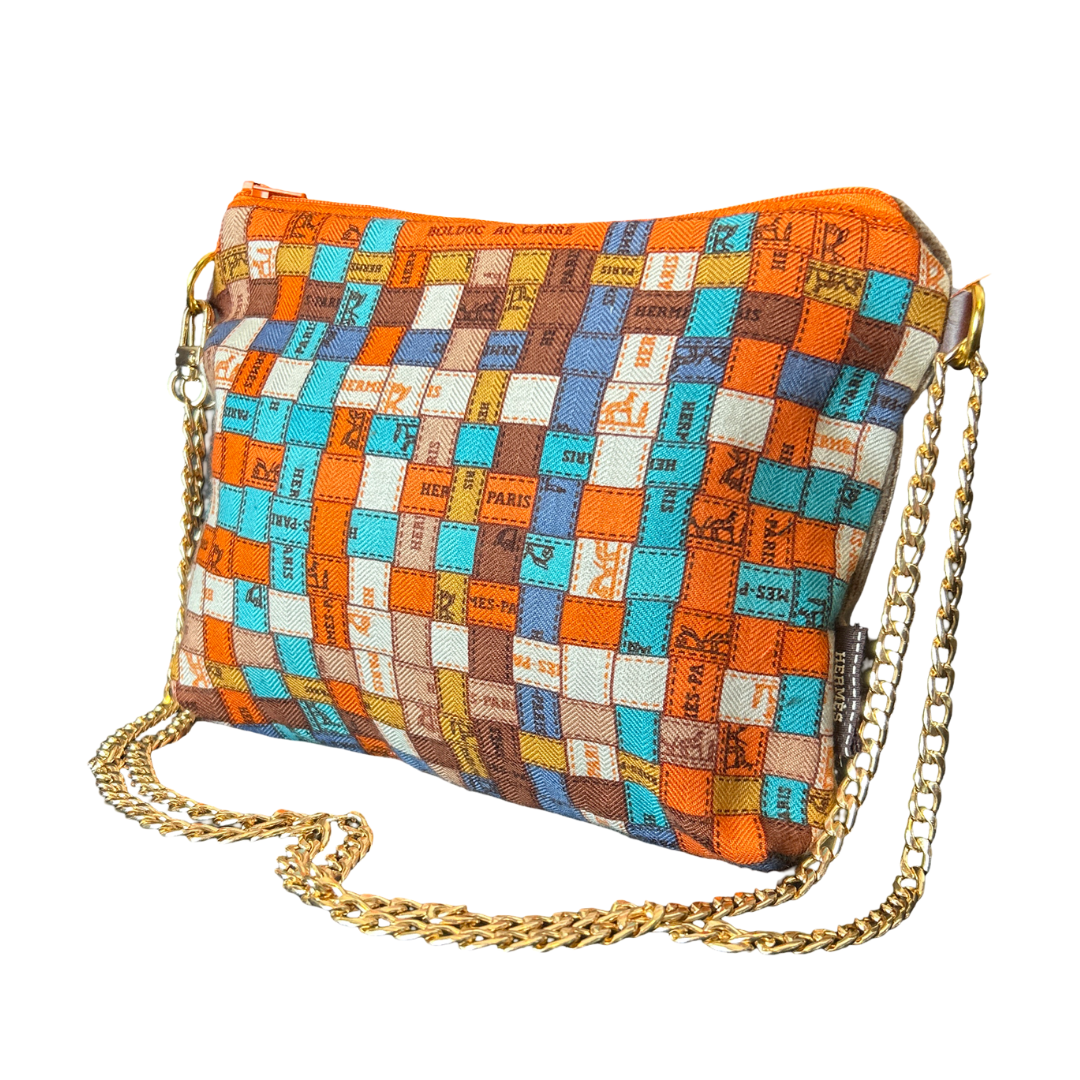 HERMES Bolduc au Carre Scarf Hermes Crossbody Bag