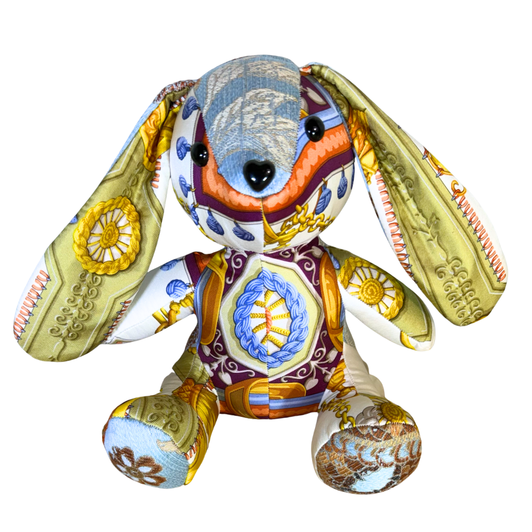 Tassels Vintage Silk Scarf Clever Bunny