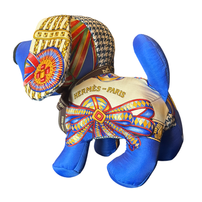 Hermes Rubans du Cheval Scarf Patchwork Puppy at Vintage Luxe Up