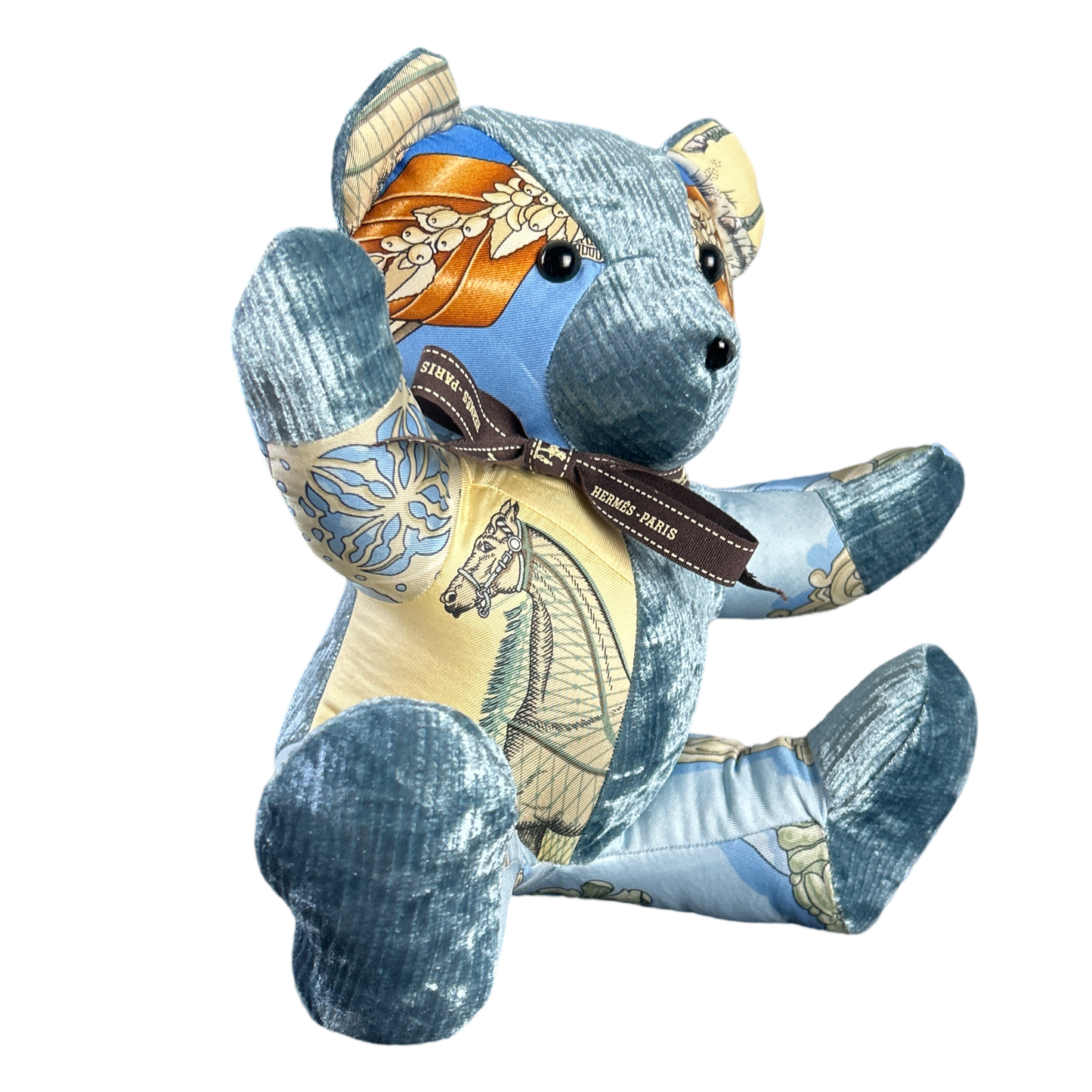Vintage Hermes Couvertures et Tenues du Jour Scarf Teddy Bear at Vintage Luxe Up