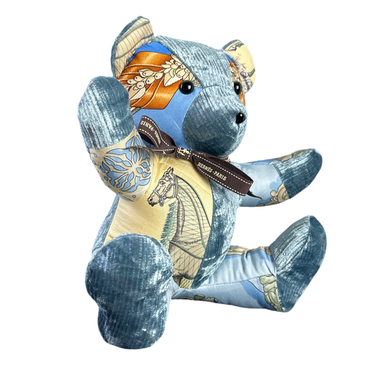 Vintage Hermes Couvertures et Tenues du Jour Scarf Teddy Bear at Vintage Luxe Up