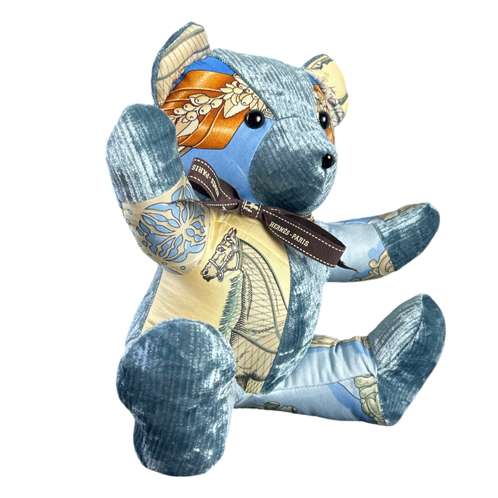 Vintage Hermes Couvertures et Tenues du Jour Scarf Teddy Bear at Vintage Luxe Up