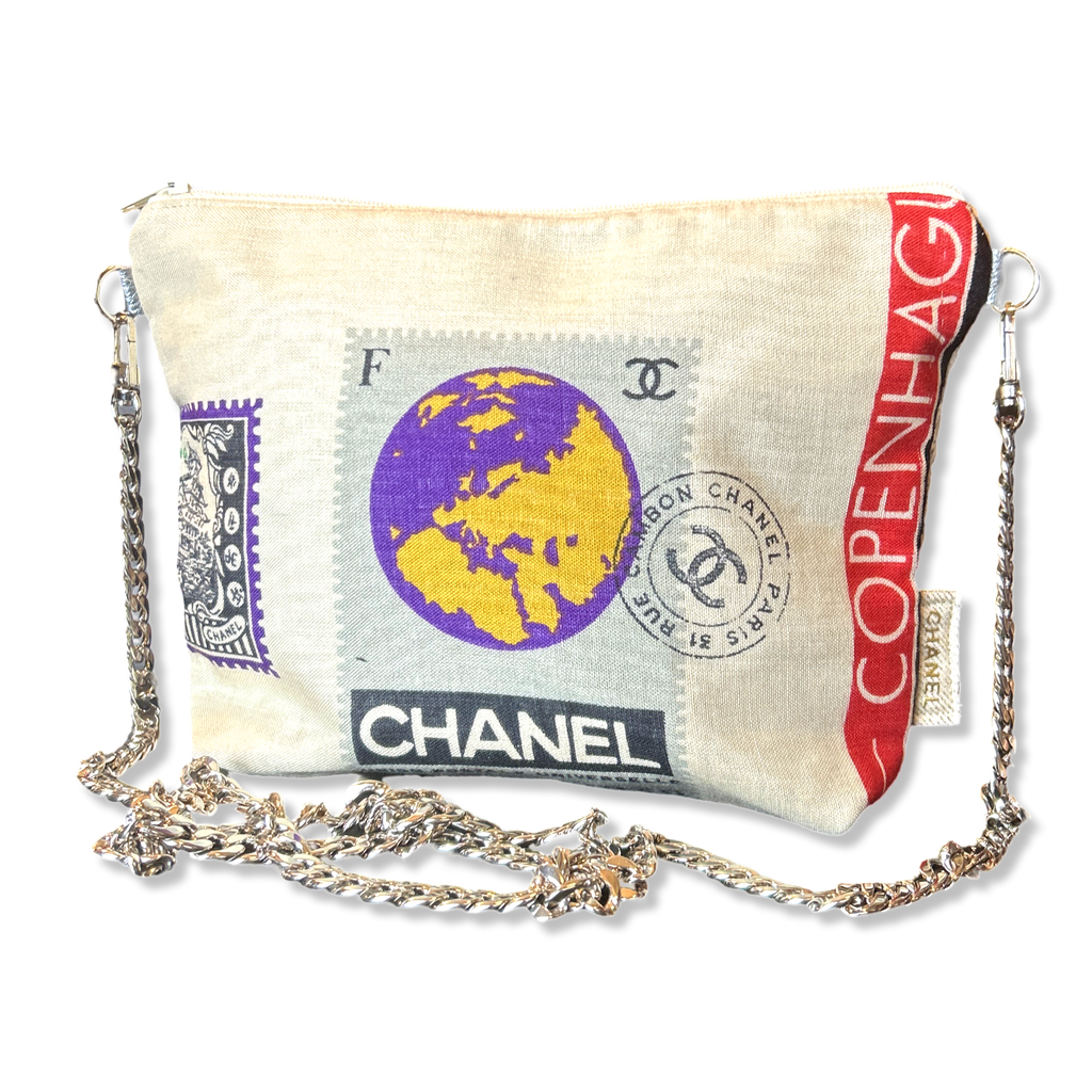 ビンテージ　CHANEL ハンドバッグ柄 スカーフ 57D70B7F-F2D8-4F6B-BE97-
