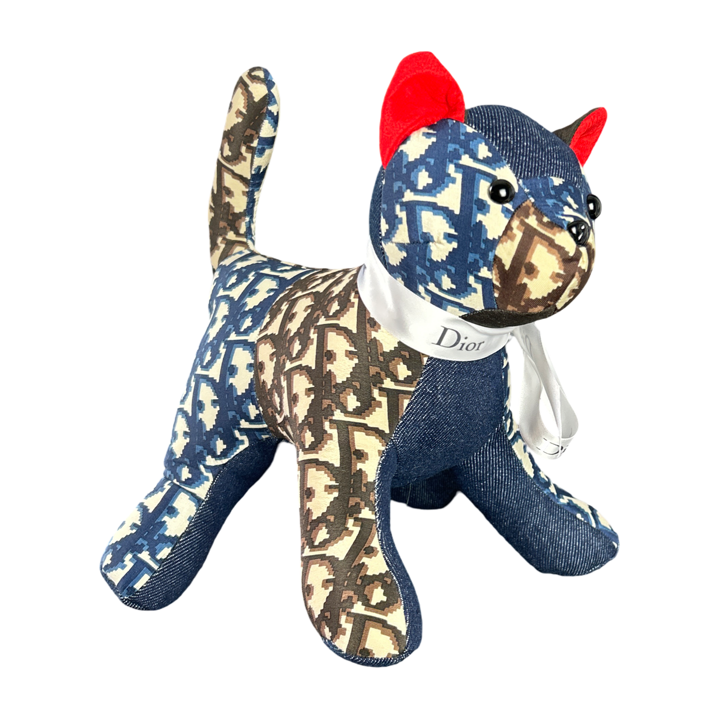 Dior Trotter Vintage Scarf Kitten at Vintage Luxe Up 