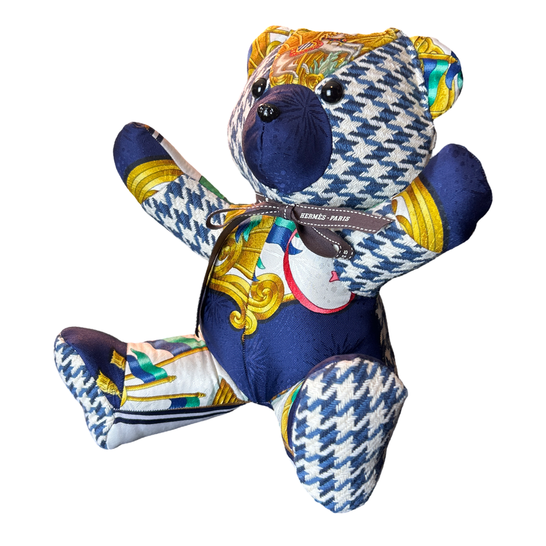 Hermes Luna Park Scarf Teddy Bear at Vintage Luxe Up