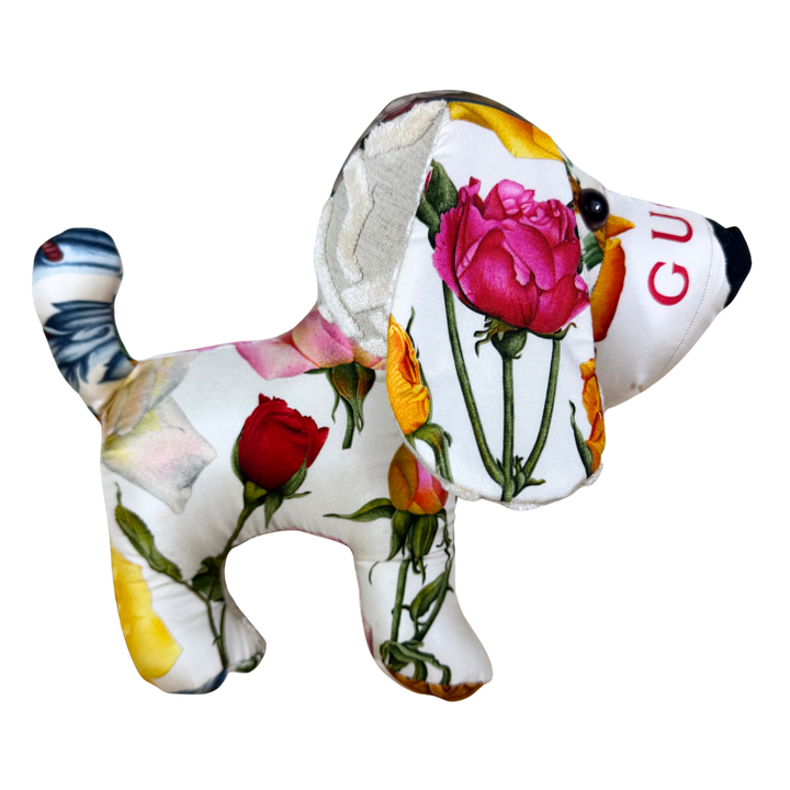 Roses Vintage Silk Scarf Loyal Puppy