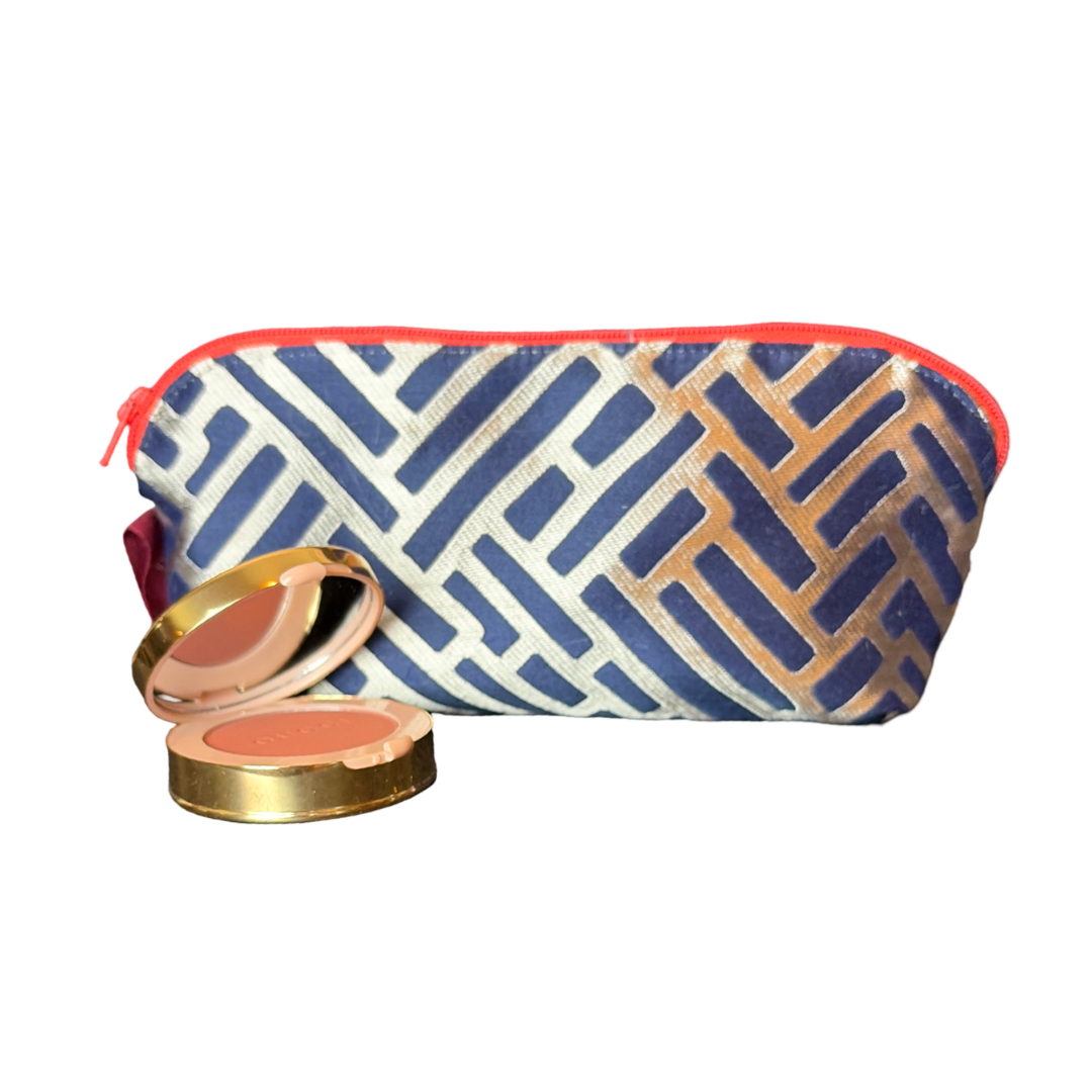 Logo Bouquet Vintage Silk Scarf Beauty Bag