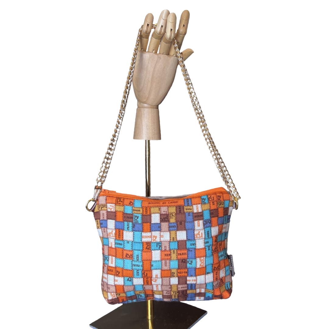 HERMES Bolduc au Carre Scarf Hermes Crossbody Bag