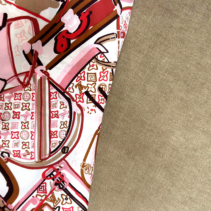 LV Malle Monogram Vintage Silk Scarf Crossbody Bag