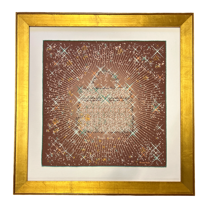 Hermes Magic Kelly Scarf | Framed Hermes Scarf at Vintage Luxe Up
