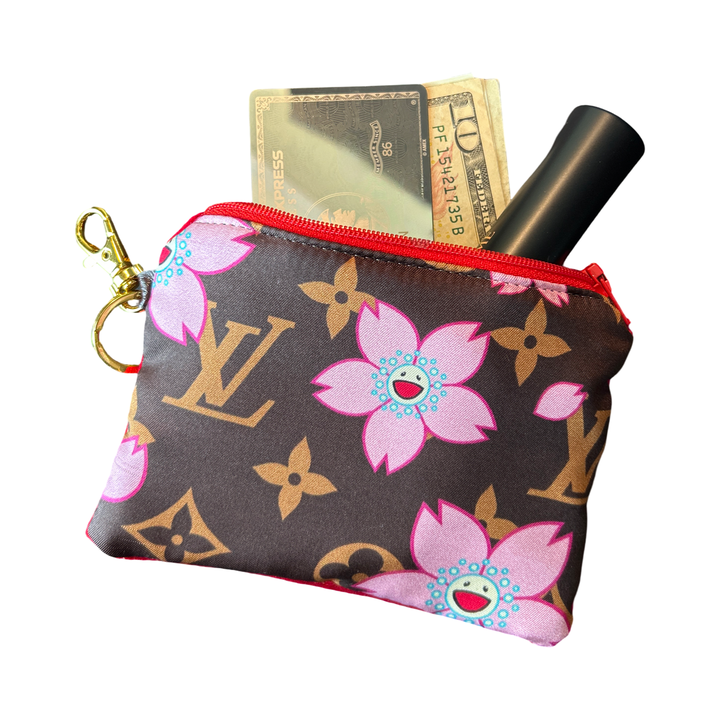 Louis Vuitton LV Monogram Cherry Blossom  Silk Scarf Keychain Bag