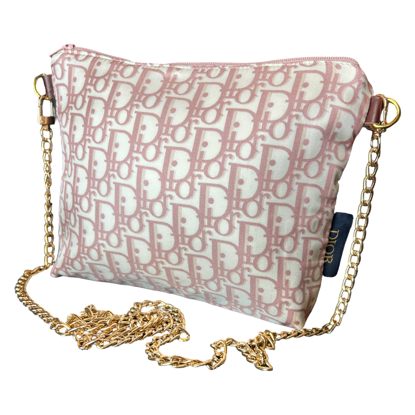 Dior Trotter Pink scarf Crossbody Bag at Vintage Luxe Up 