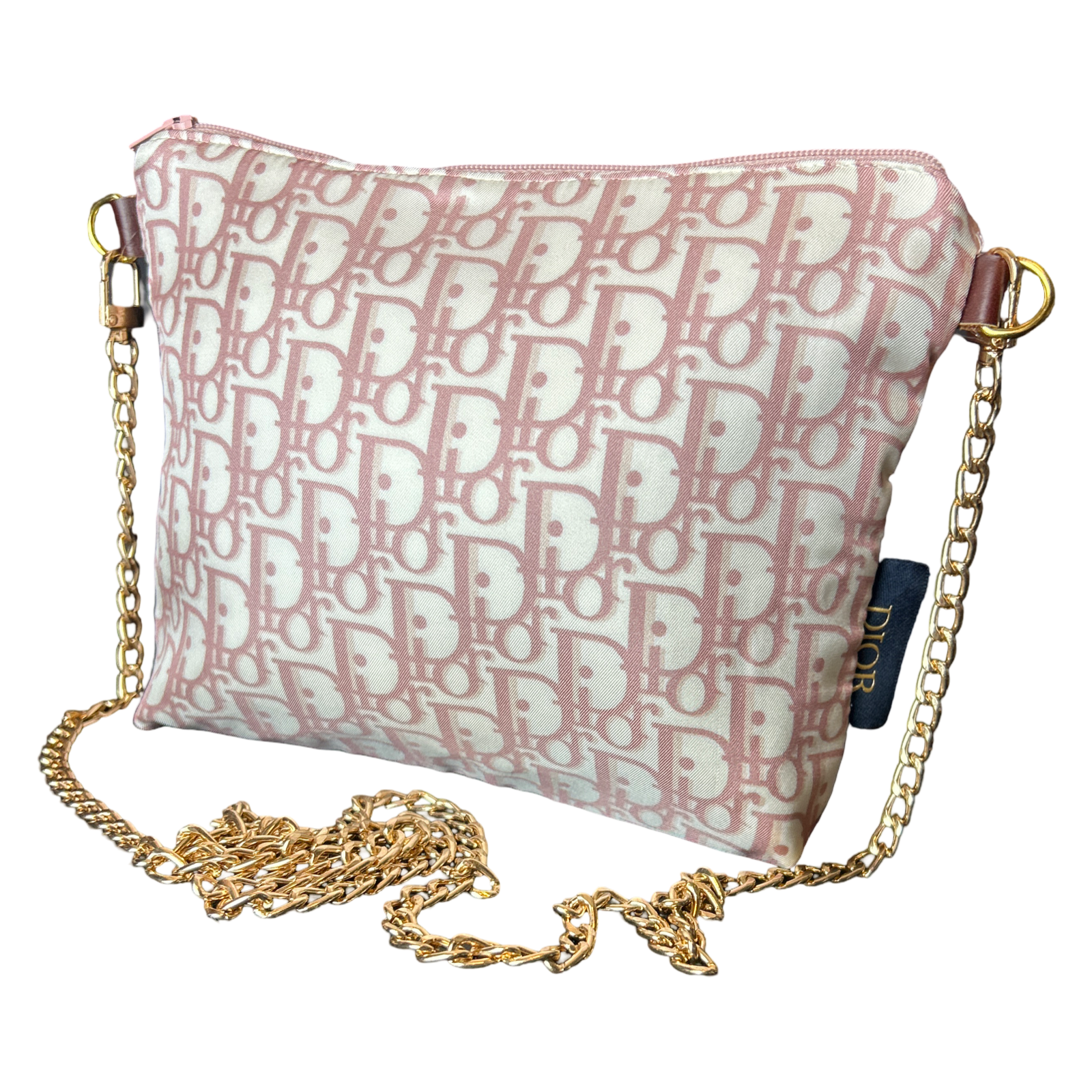 Dior Trotter Pink scarf Crossbody Bag at Vintage Luxe Up 