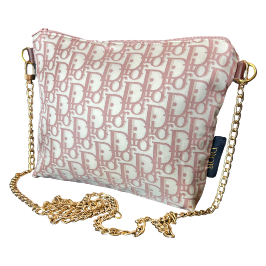 Dior Trotter Pink scarf Crossbody Bag at Vintage Luxe Up 