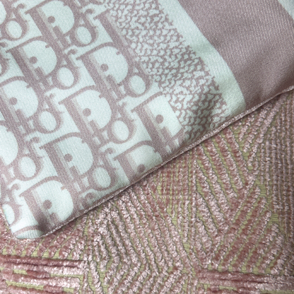Trotter Pink Vintage Silk Scarf Crossbody Bag