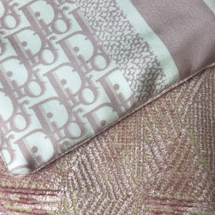 Trotter Pink Vintage Silk Scarf Crossbody Bag