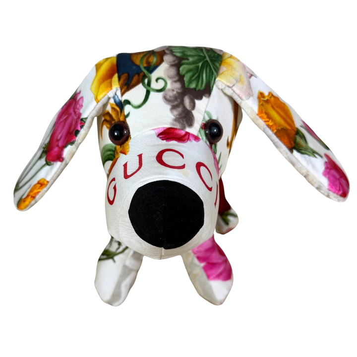 Roses Vintage Silk Scarf Loyal Puppy