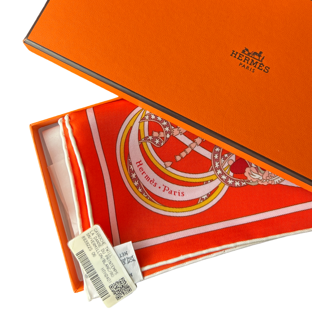 Hermes Danse du Printemps Scarf at Vintage Luxe Up