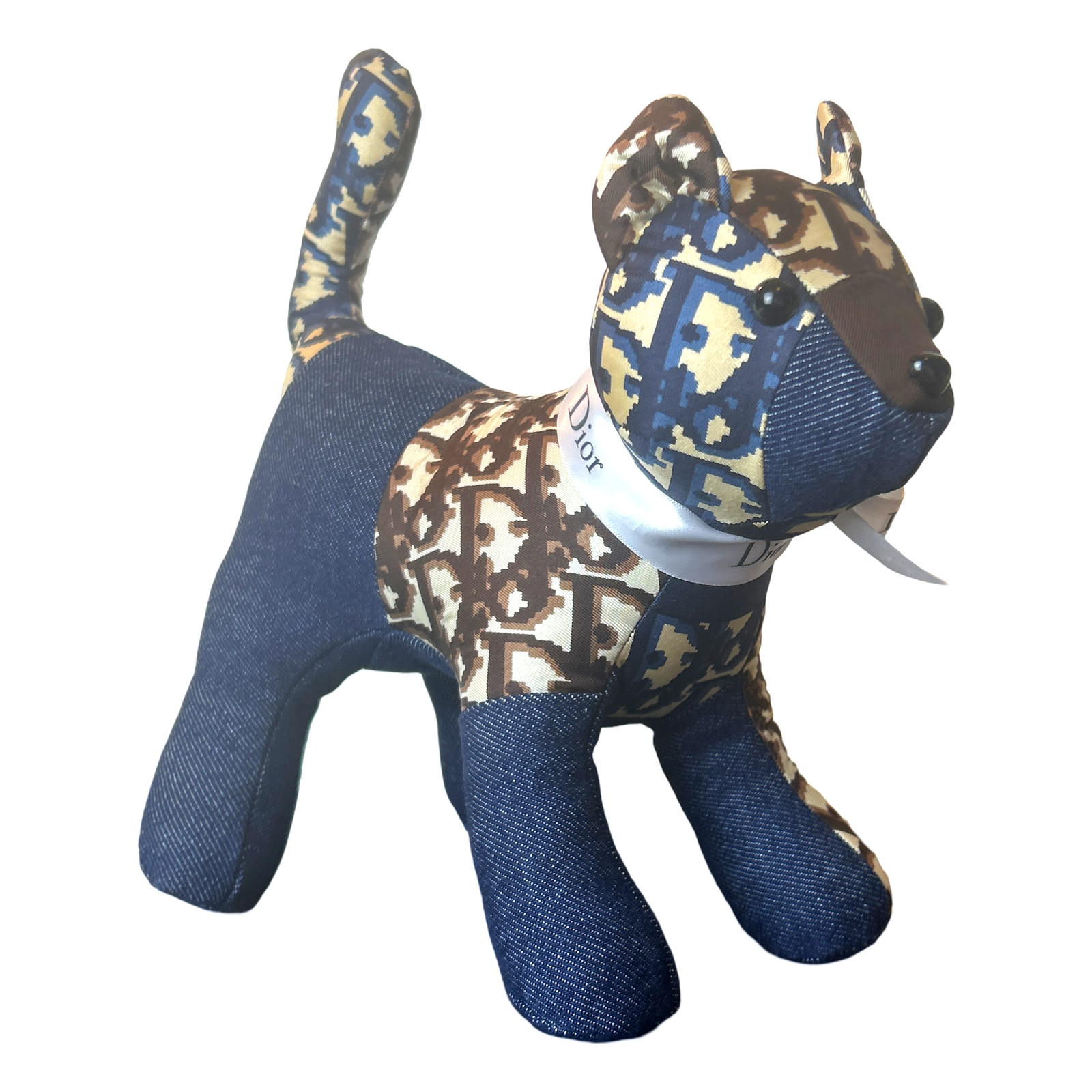 Dior Trotter Scarf Patchwork Kitten at Vintage Luxe Up