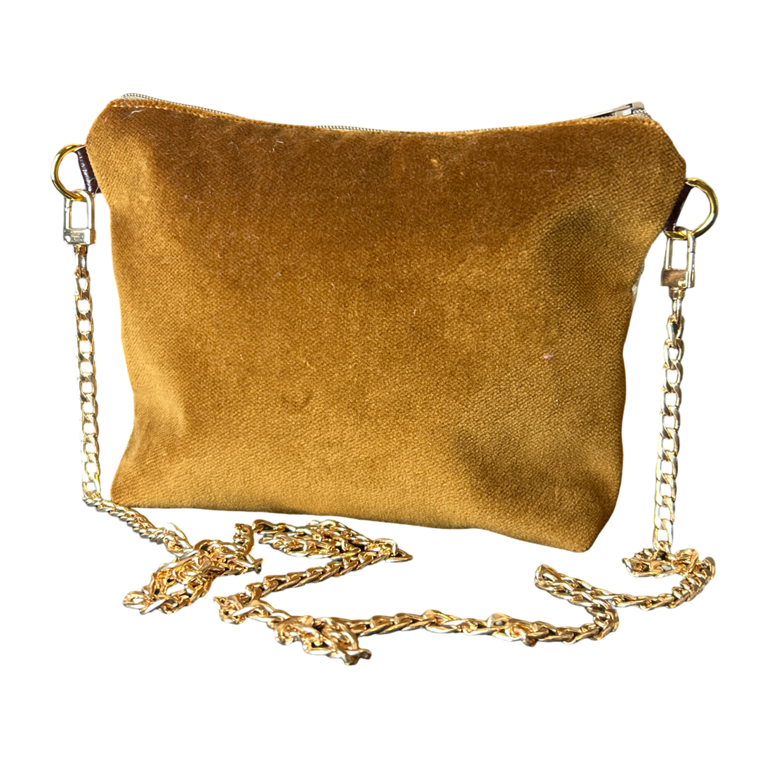 GG Floral Lattice Vintage Silk Scarf Crossbody Bag