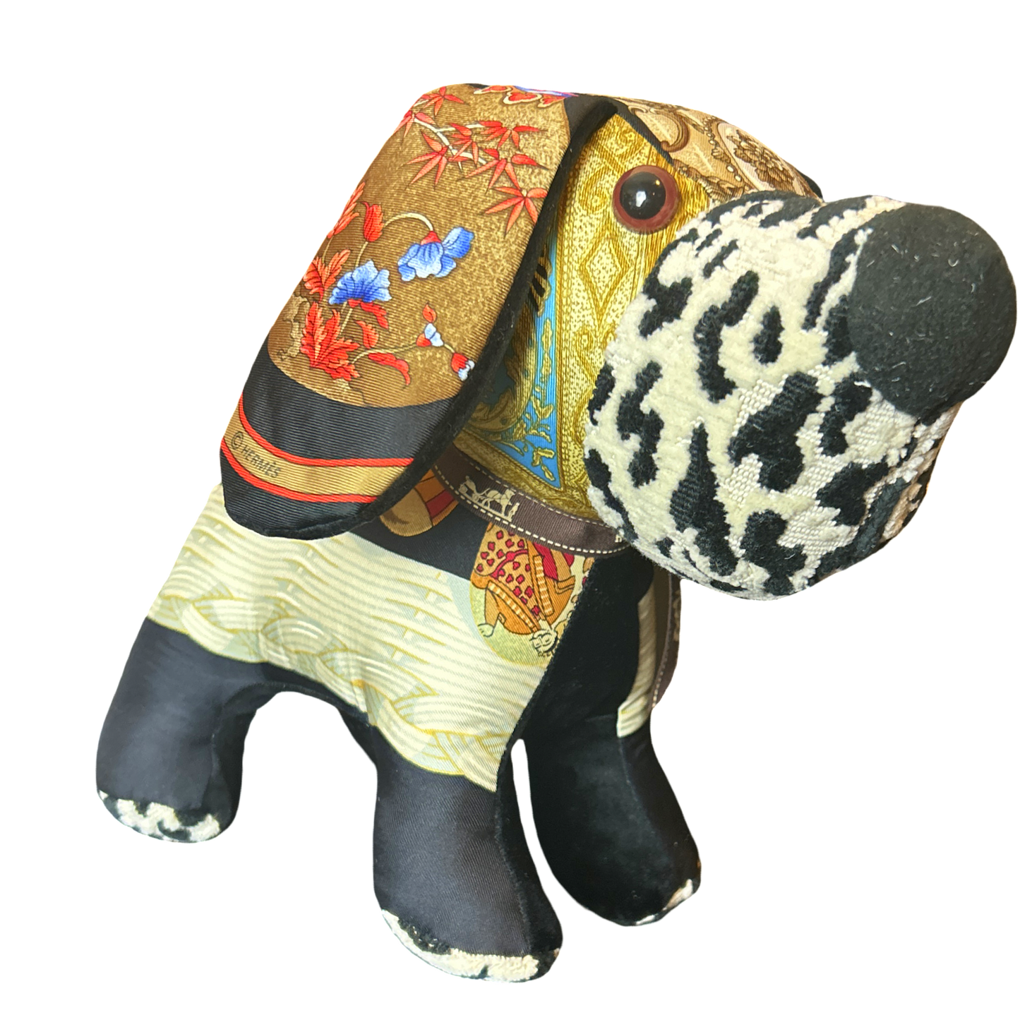 Hermes Couvee d'Hermes Scarf Patchwork Puppy at Vintage Luxe Up