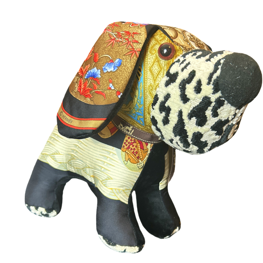 Hermes Couvee d'Hermes Scarf Patchwork Puppy at Vintage Luxe Up