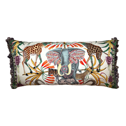 Hermes Marche du Zambeze Scarf Pillow at Vintage Luxe Up