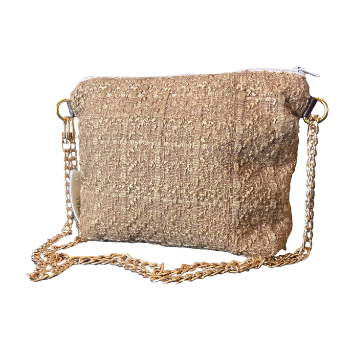 CC Logo Ivory Vintage Scarf Crossbody Bag