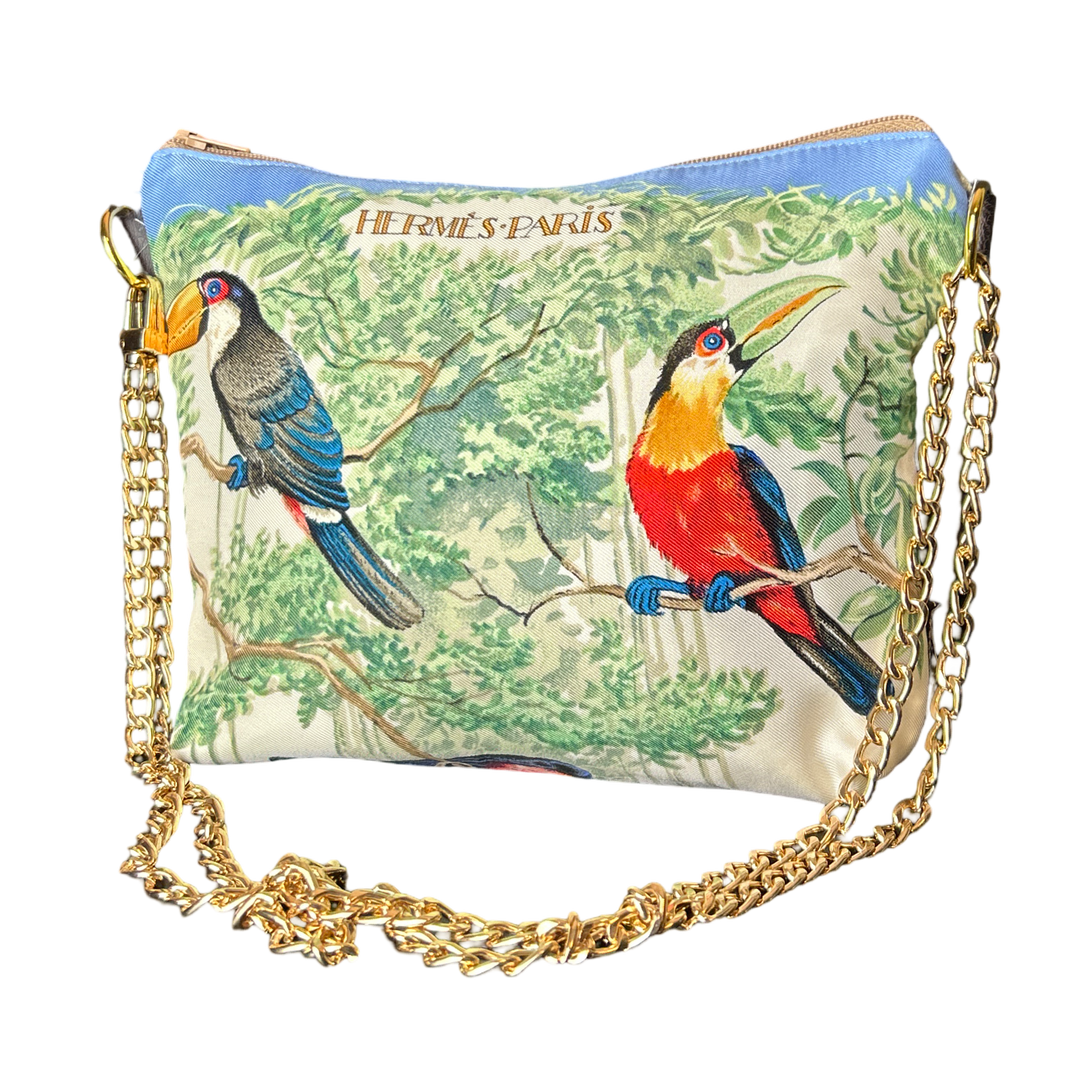 Equateur Vintage Scarf Crossbody Bag