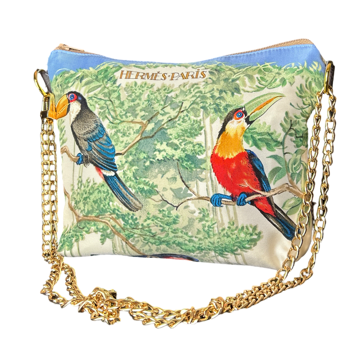 Equateur Vintage Scarf Crossbody Bag