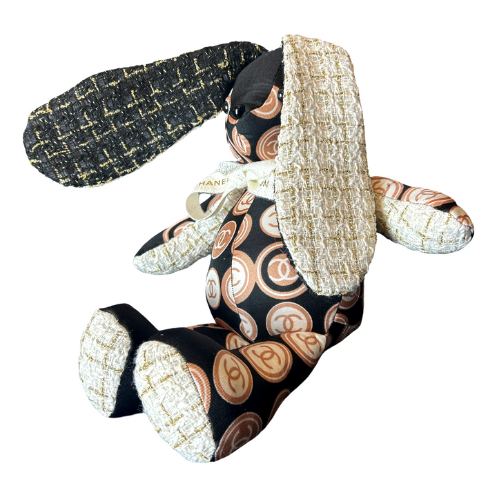 Chanel CC Monogram Scarf Patchwork Bunny at Vintage Luxe Up