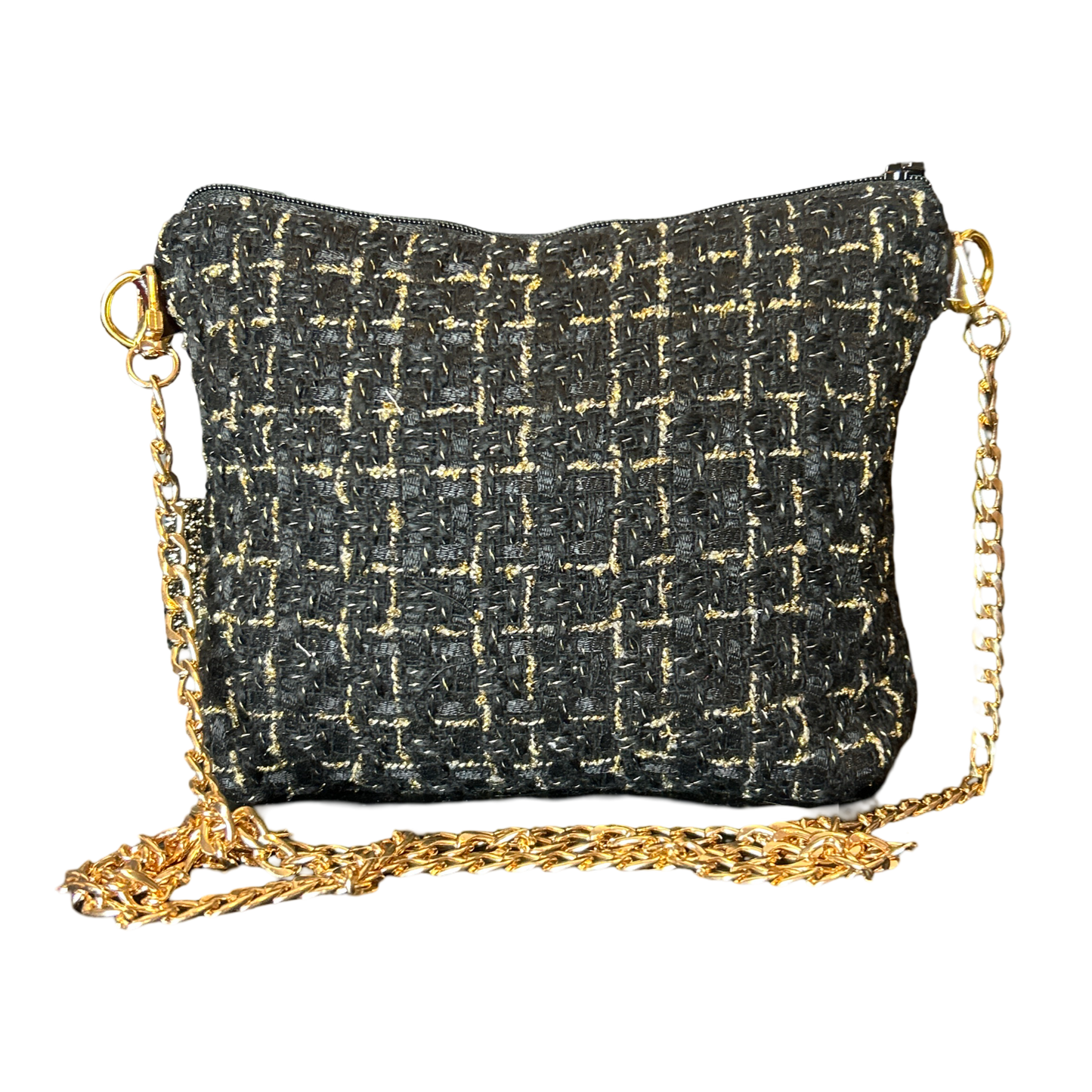 CC Camellia Noir Vintage Scarf Crossbody Bag