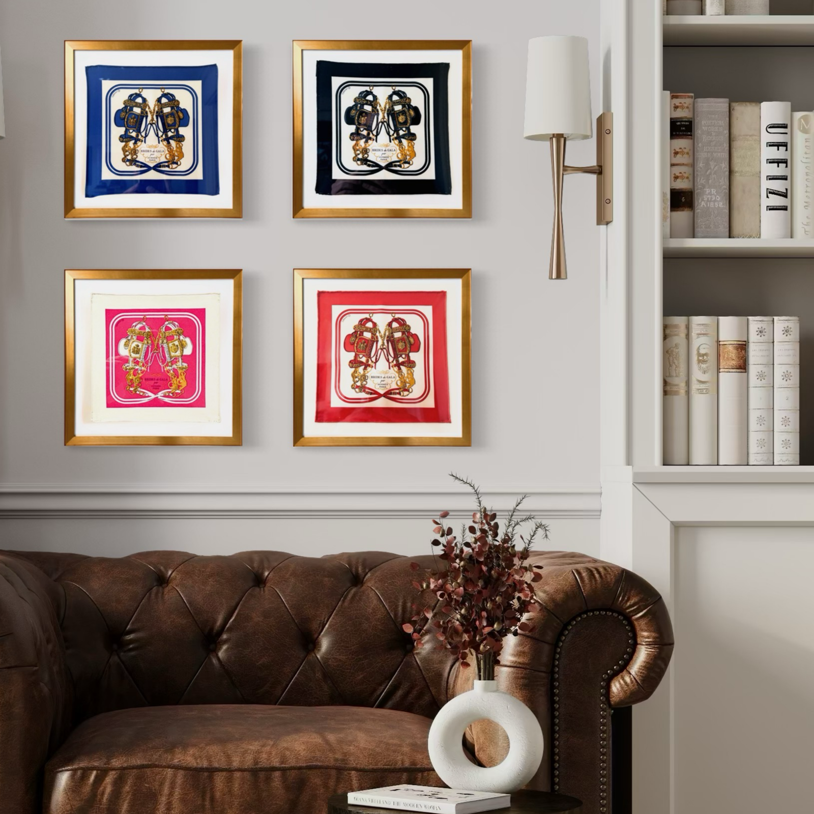 Hermes Brides de Gala Scarf | Framed Hermes Scarf at Vintage Luxe Up