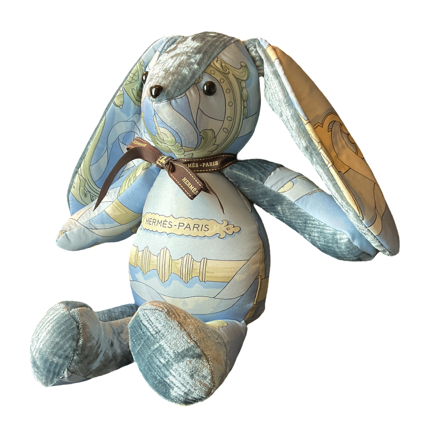 Hermes Ferronnerie Scarf Patchwork Bunny at Vintage Luxe Up