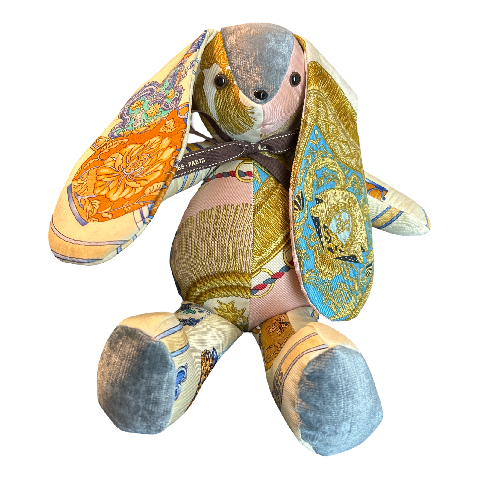 Hermes Qu'Importe le Flacon Scarf Patchwork Bunny