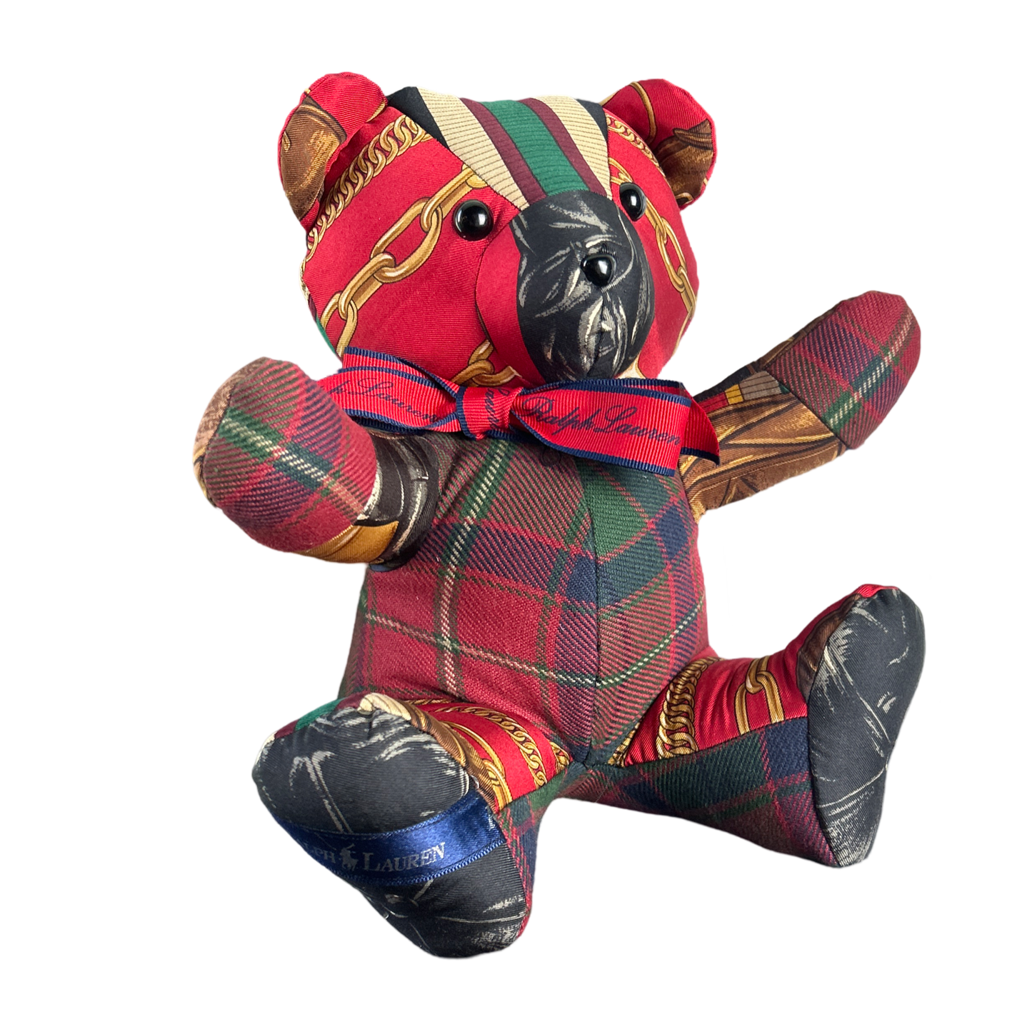 Ralph Lauren Scarf Patchwork Teddy Bear at Vintage Luxe Up