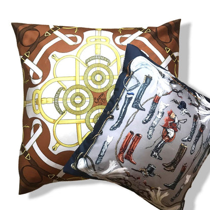 A Propos des Bottes Silk Scarf Pillow 17"